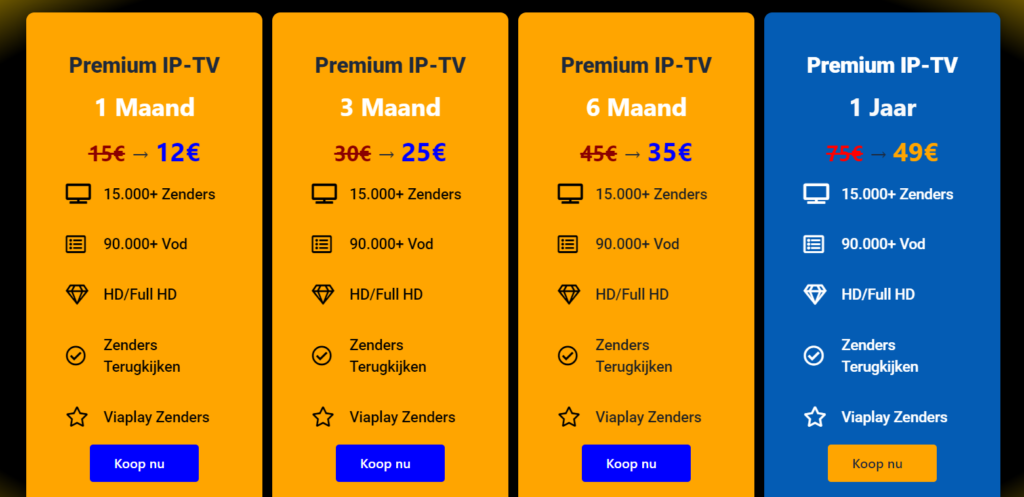 IPTV Premium Pakketten